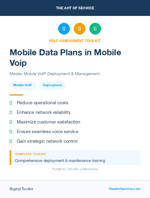 Mobile Data Plans in Mobile Voip