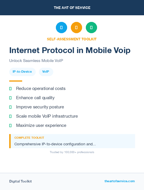 Internet Protocol in Mobile Voip