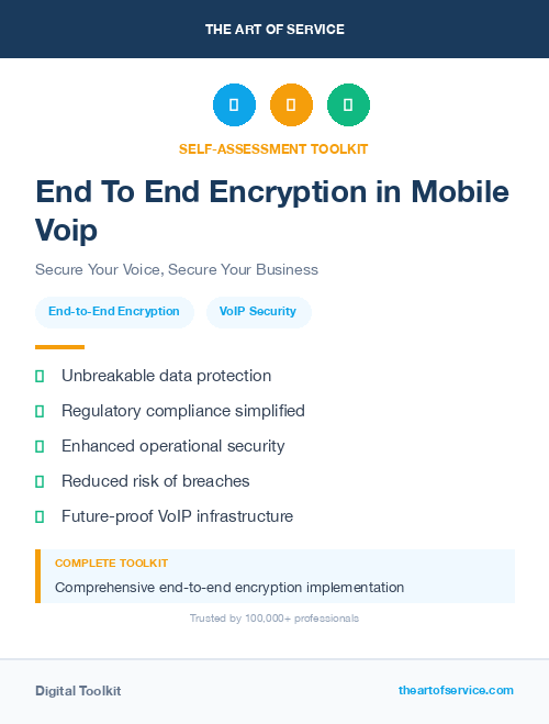 End To End Encryption in Mobile Voip