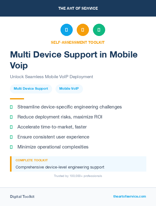Multi Device Support in Mobile Voip