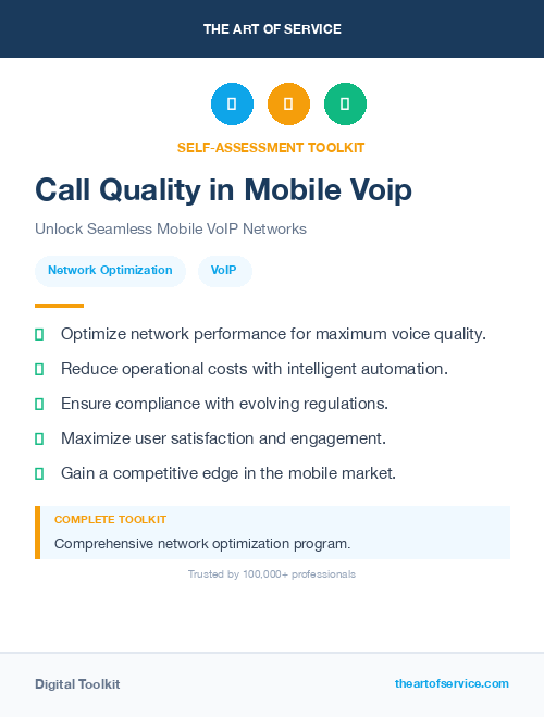 Call Quality in Mobile Voip