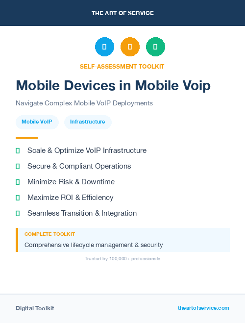 Mobile Devices in Mobile Voip