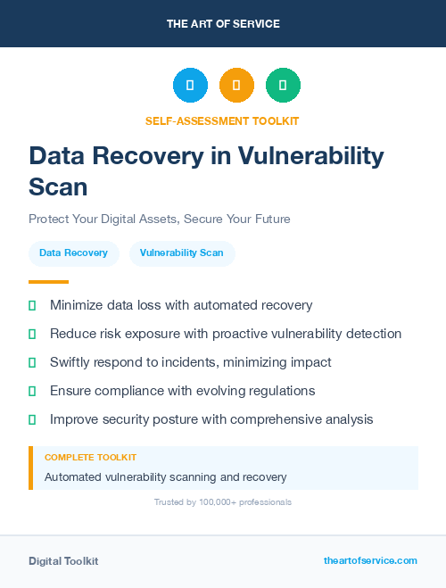 Data Recovery in Vulnerability Scan