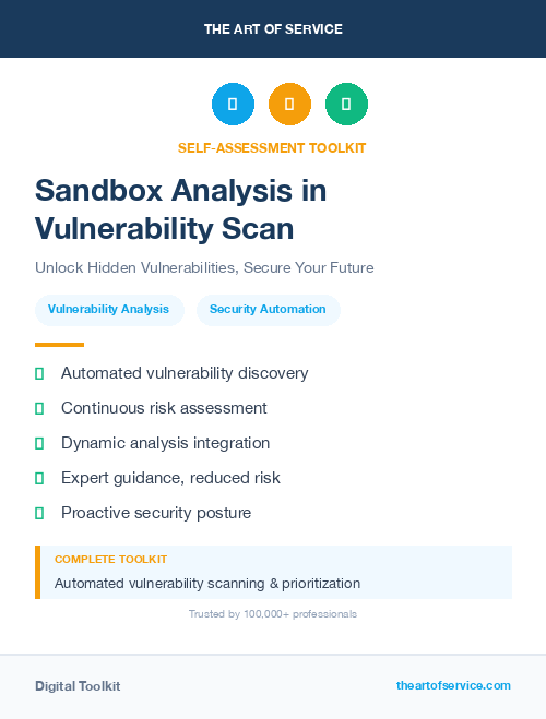 Sandbox Analysis in Vulnerability Scan