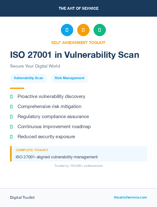 ISO 27001 in Vulnerability Scan