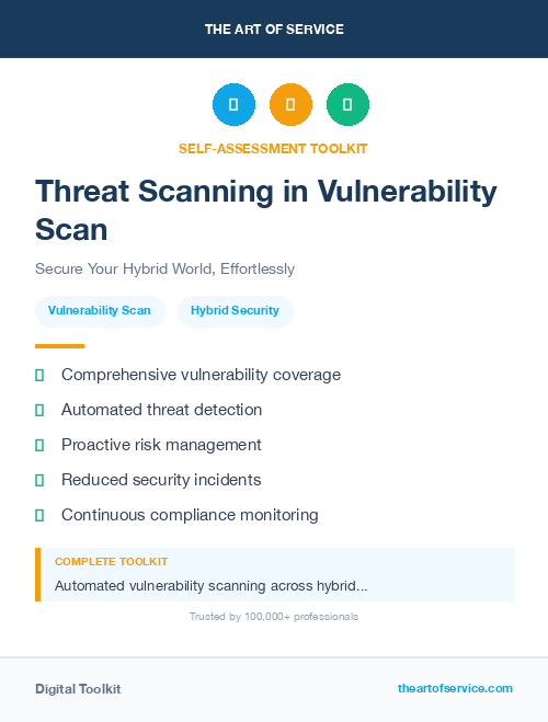 Threat Scanning in Vulnerability Scan