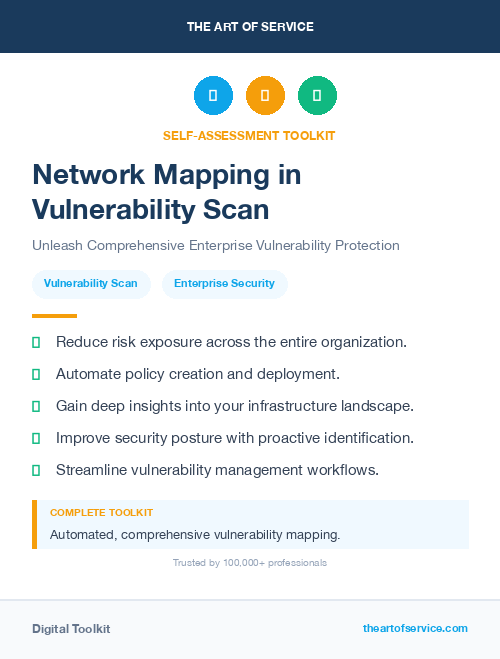 Network Mapping in Vulnerability Scan