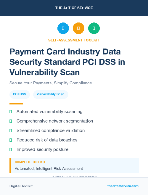 Payment Card Industry Data Security Standard PCI DSS in Vulnerability Scan