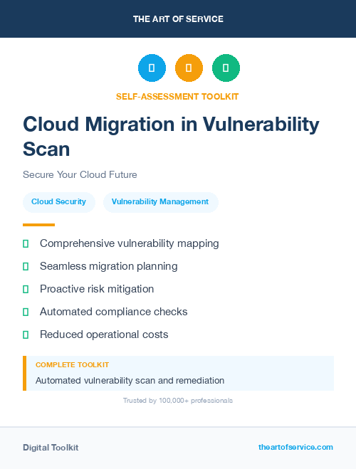 Cloud Migration in Vulnerability Scan