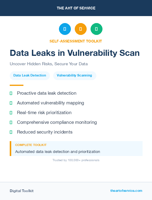 Data Leaks in Vulnerability Scan