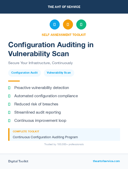 Configuration Auditing in Vulnerability Scan