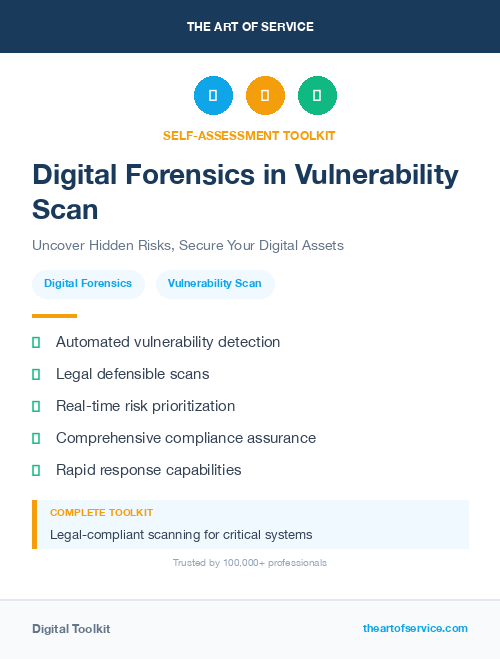 Digital Forensics in Vulnerability Scan