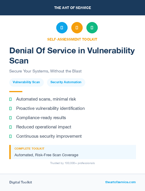 Denial Of Service in Vulnerability Scan