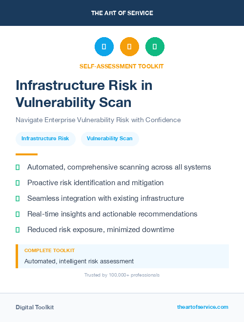 Infrastructure Risk in Vulnerability Scan