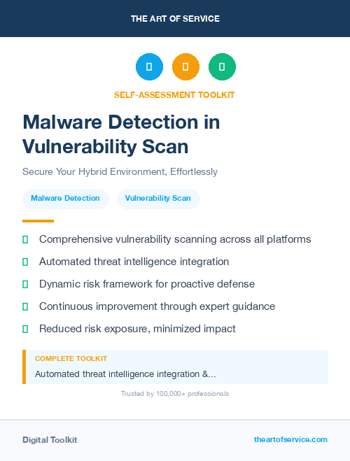 Malware Detection in Vulnerability Scan