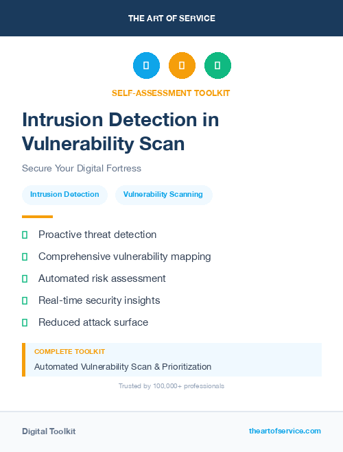 Intrusion Detection in Vulnerability Scan