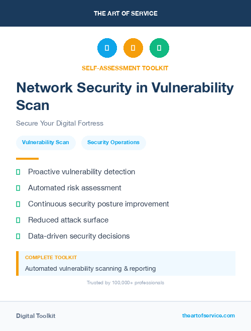 Network Security in Vulnerability Scan