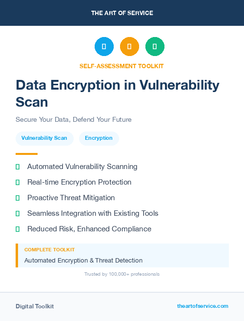 Data Encryption in Vulnerability Scan