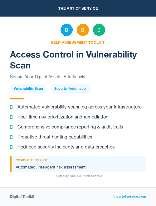Access Control in Vulnerability Scan