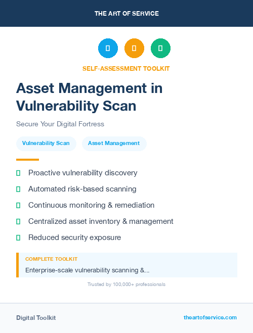 Asset Management in Vulnerability Scan