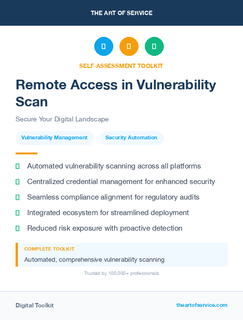Remote Access in Vulnerability Scan