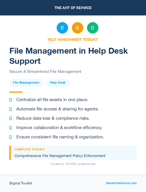 File Management in Help Desk Support
