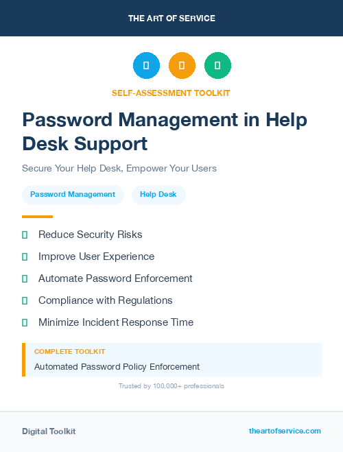 Password Management in Help Desk Support