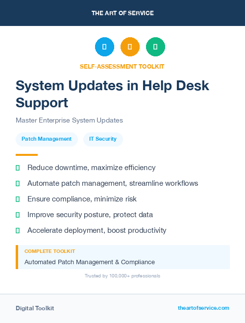 System Updates in Help Desk Support