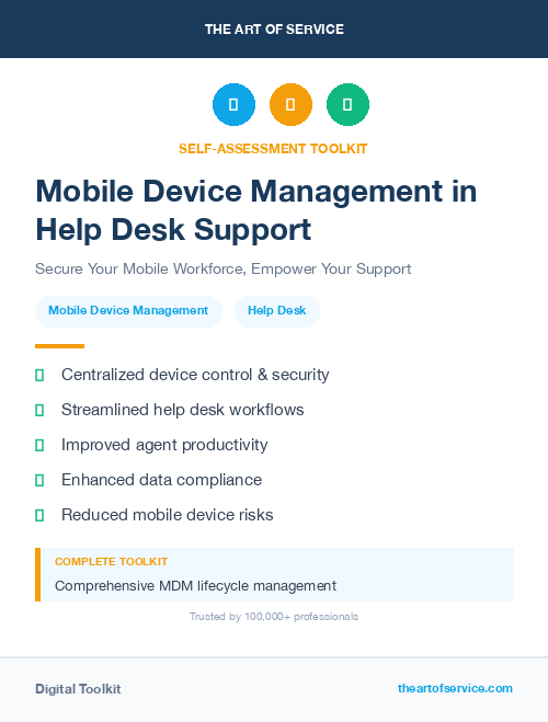 Mobile Device Management in Help Desk Support