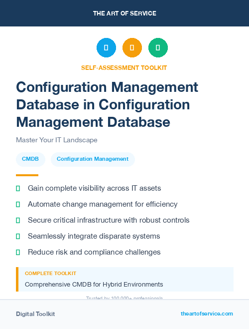 Configuration Management Database in Configuration Management Database