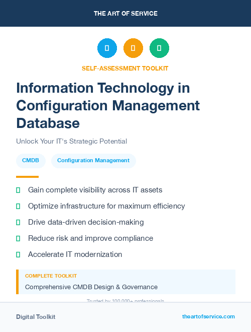 Information Technology in Configuration Management Database