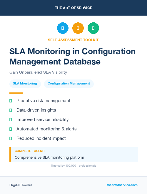 SLA Monitoring in Configuration Management Database