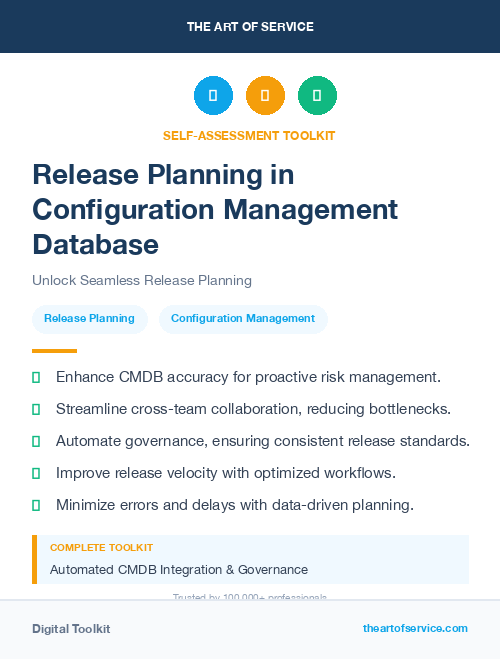 Release Planning in Configuration Management Database