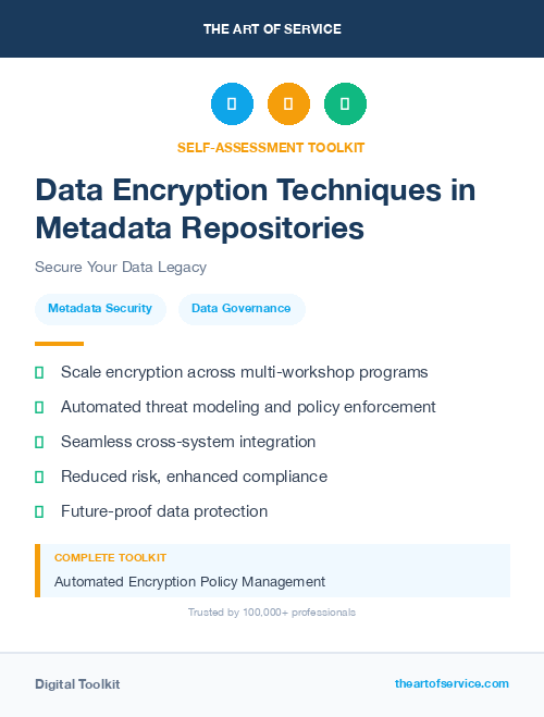 Data Encryption Techniques in Metadata Repositories
