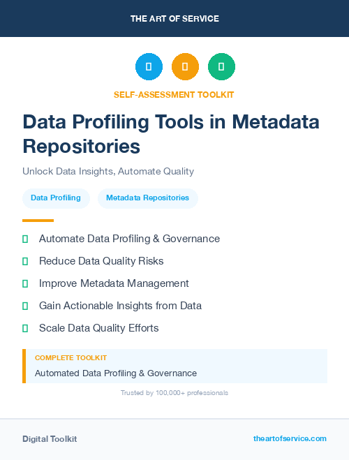 Data Profiling Tools in Metadata Repositories