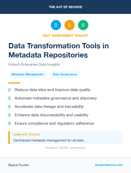 Data Transformation Tools in Metadata Repositories