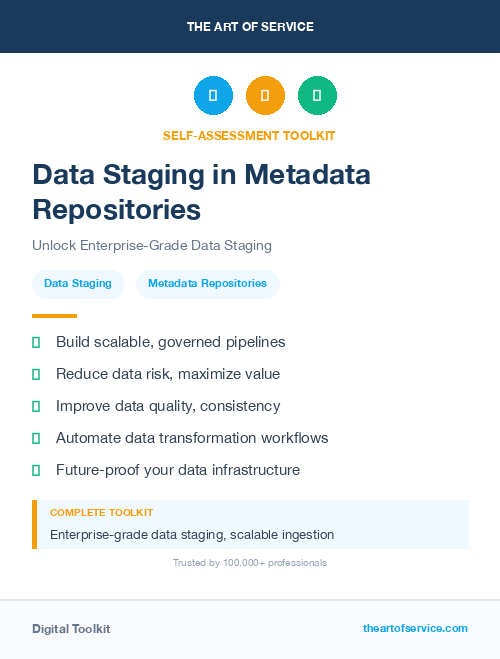 Data Staging in Metadata Repositories