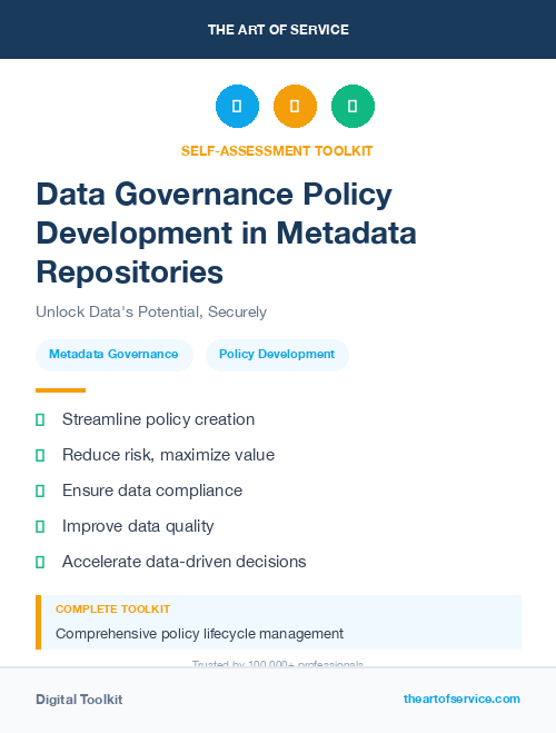 Data Governance Policy Development in Metadata Repositories