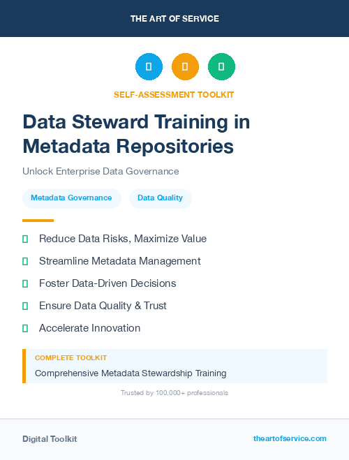 Data Steward Training in Metadata Repositories