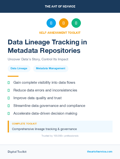 Data Lineage Tracking in Metadata Repositories