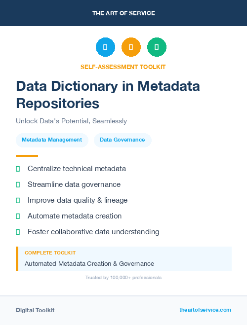 Data Dictionary in Metadata Repositories