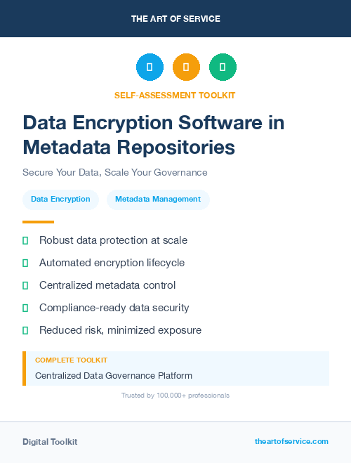 Data Encryption Software in Metadata Repositories