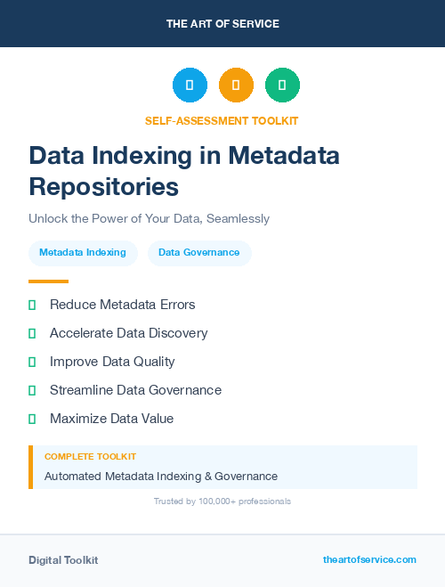 Data Indexing in Metadata Repositories