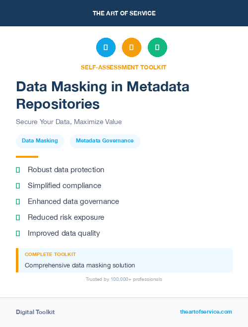 Data Masking in Metadata Repositories