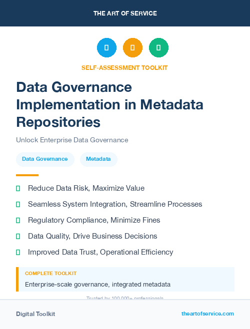 Data Governance Implementation in Metadata Repositories