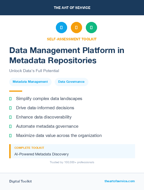 Data Management Platform in Metadata Repositories
