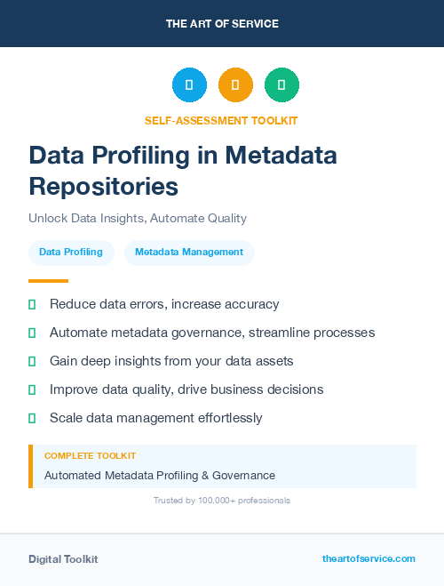 Data Profiling in Metadata Repositories