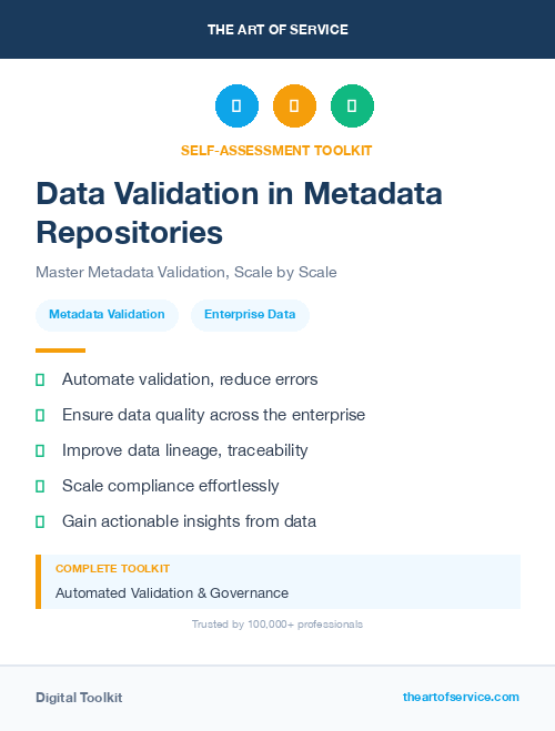 Data Validation in Metadata Repositories