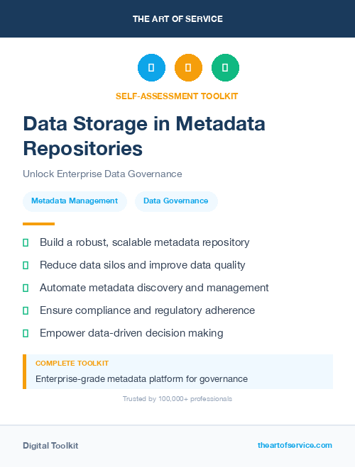 Data Storage in Metadata Repositories