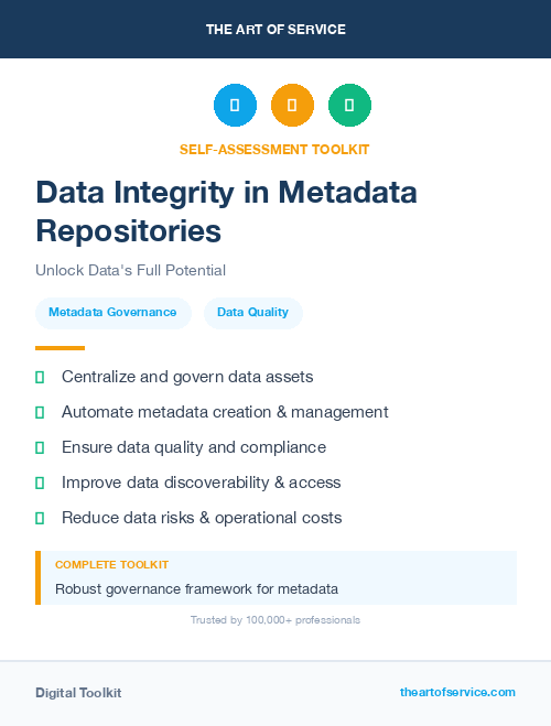 Data Integrity in Metadata Repositories